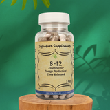 Photo of Vitamin B-12 supplement bottle with 100 capsules