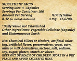 Vitamin B12 - 100 Capsules