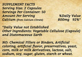Calcium - 100 Capsules