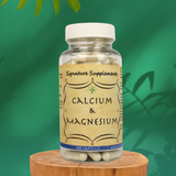 photo of Calcium and Magnesium Supplement 100 Capsules in Bottle.