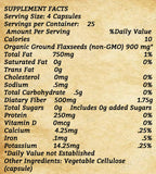 Flaxseed (Whole Ground) - 100 Capsules