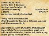 L-Lysine - 100 Capsules