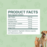 Liver Support for Pets - 100 Capsules