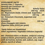 Magnesium Potassium Asporotates - 100 Capsules