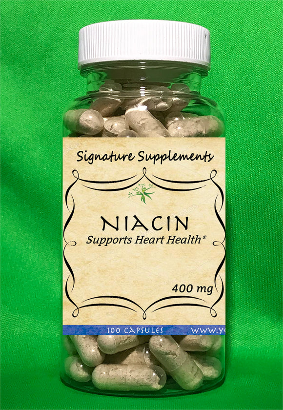 Niacin - 100 Capsules