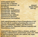 Probiotic Acidophilus - 100 Capsules