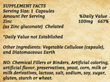 Zinc 100mg - 100 Capsules