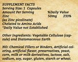 Zinc 50 Picolate - 100 Capsules