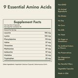 9 Essential Amino Acids Supplement Facts and what it's free from