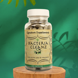 Photo of Bacteria Cleanz Supplement with 100 Capsules. Featuring Olive Leaf & Oregano