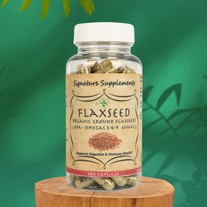 Flaxseed (Whole Ground) - 100 Capsules