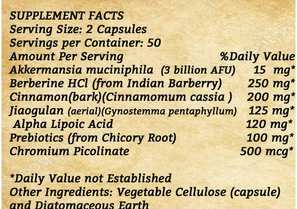 Glucose Support - 100 Capsules | Your Signature Supplements