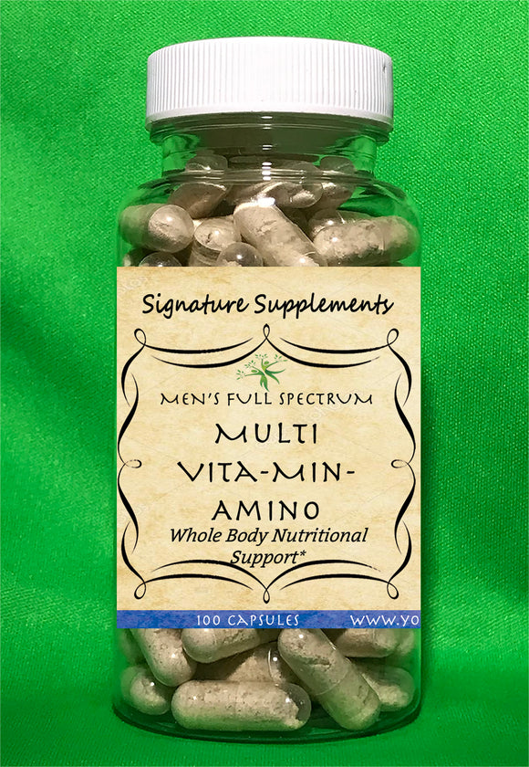 Mens Multi Vitamin Mineral Amino - 100 Capsules