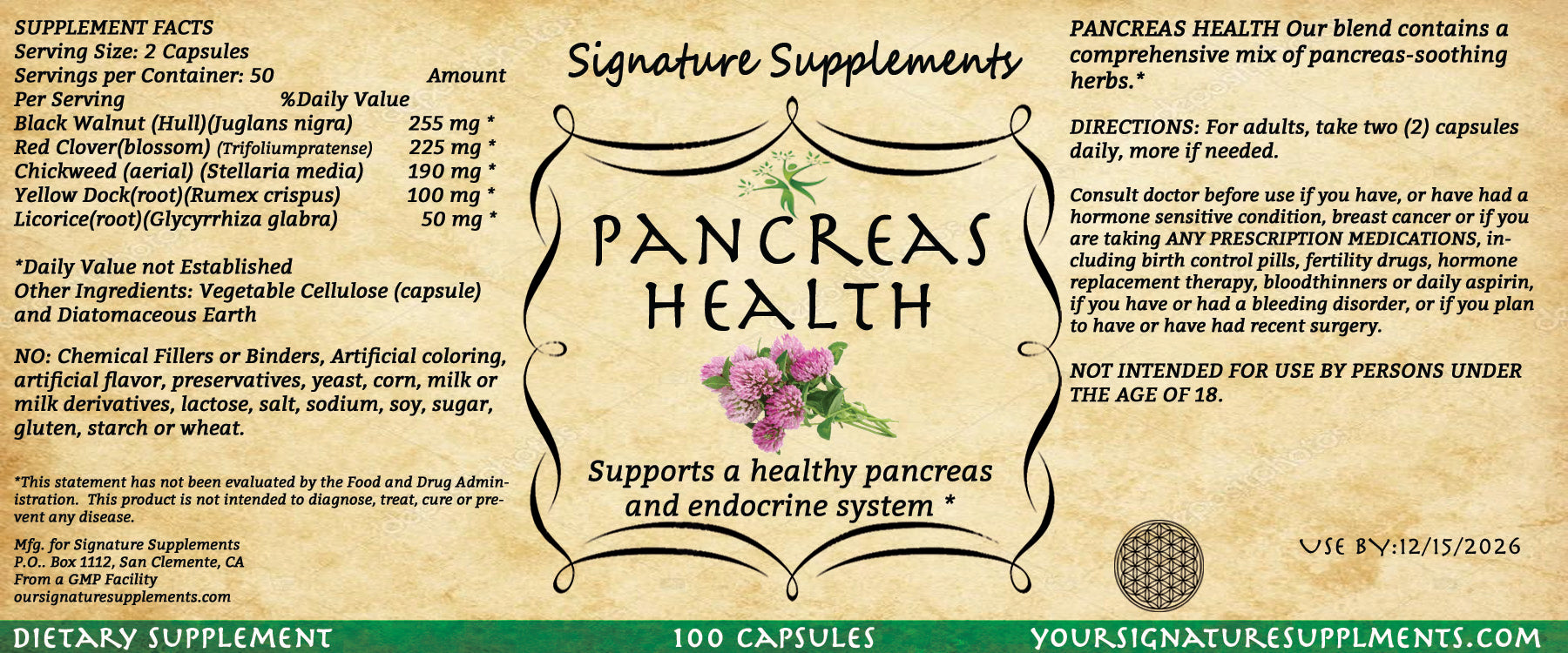 Pancreas Health | Your Signature Supplements