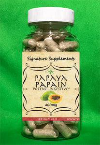 Papaya Papain - 100 Capsules
