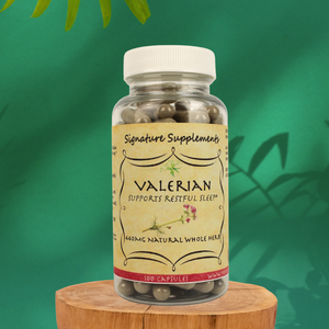 photo of Valerian Root Supplement 100 capsules. Your Signature Supplements. 