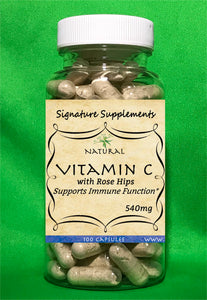 Vitamin C w Rosehips - 100 Capsules