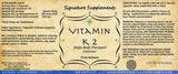 Vitamin K2 - 100 Capsules
