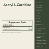 Acetyl L-Carnitine Supplement Facts and what it's free from