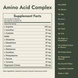 Amino Acid Complex Supplement Facts and what it's free from