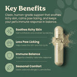 Allergy Supplement for Pets - 100 Capsules