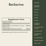Berberine Supplement Facts and what it's free from