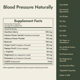 Blood Pressure Naturally Supplement Facts and what it's free from