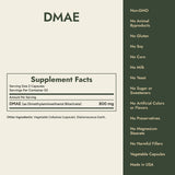DMAE Supplement Facts and what it's free from