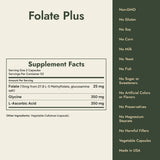 Folate Plus Supplement Facts and what it's free from