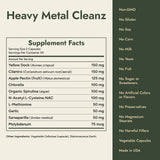 Heavy Metal Cleanz Supplement Facts and what it's free from