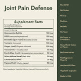 Joint Pain Defense Supplement Facts and what it's free from