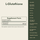L-Glutathione Supplement Facts and what it's free from