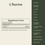 L-Taurine Supplement Facts and what it's free from