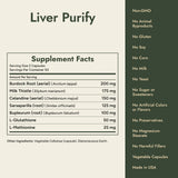 Liver Purify Supplement Facts and what it's free from