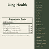 Lung Health Supplement Facts and what it's free from