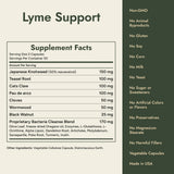 Lyme Support Supplement Facts and what it's free from