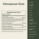 Menopause Ease Supplement Facts and what it's free from
