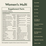 Women's Multi Supplement Facts and what it's free from