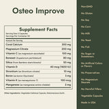 Osteo Improve Supplement Facts and what it's free from