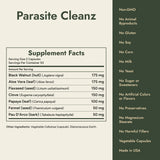 Parasite Cleanz Supplement Facts and what it's free from