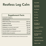 Restless Leg Calm Supplement Facts and what it's free from