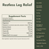 Restless Leg Relief Supplement Facts and what it's free from