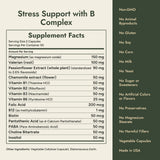 Stress Support with B Complex Supplement Facts and what it's free from
